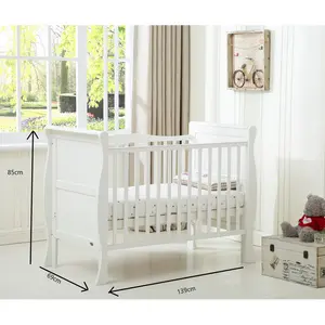 Bernhardt Cot Bed with Mattress White