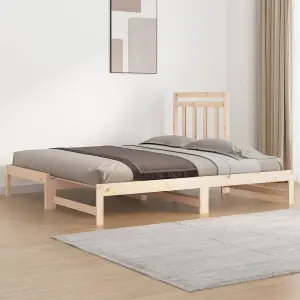 Berkfield Pull-out Day Bed 2x(90x190) cm Solid Wood Pine