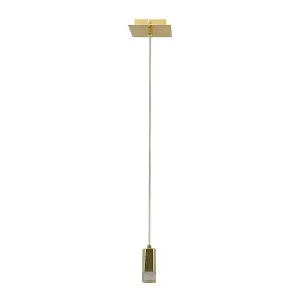 Luminosa Mentin Modern 1 Light Slim Pendant Ceiling Light LED, 3000K