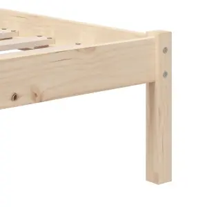 Berkfield Bed Frame Solid Wood Pine 100x200 cm