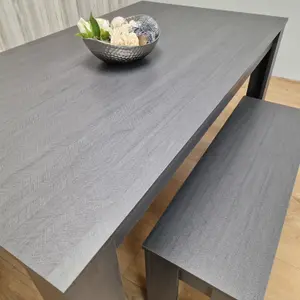 Dining Table Set Grey Dining Table With 2 Benches Kitchen Dining Table Set Dining Room Table for Four