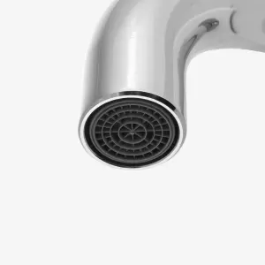 Nes Home Gio Basin Sink Modern Tap Wall Mounted Concealed Valve 1/2" Mixer Hot And Cold