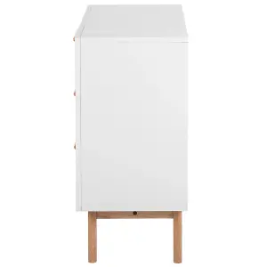 Beliani Scandinavian 3 Drawer Chest White SALEM