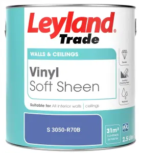 Leyland Trade Vinyl Soft Sheen Walls & Ceilings Emulsion Paint (S 3050-R70B) - 2.5L