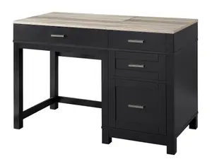 Carver Lift Top Office Desk Black