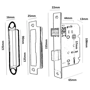 CLASSIC GEORGIAN ROPE EDGE SCROLL LEVER LOCK DOOR HANDLES WITH LOCK