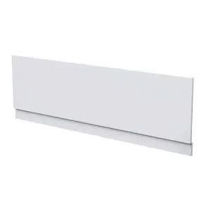 Nes Home White 1800mm Gloss Bath Front Panel PVC & 15mm Plinth