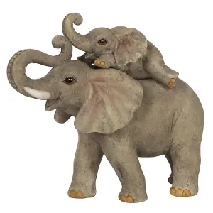 Something Different Animal Families Elephant Ornament Grey (One Size)