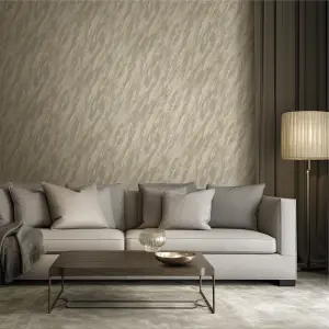 Muriva BEIGE MARBLE Metallic & glitter effect Patterned WALLPAPER