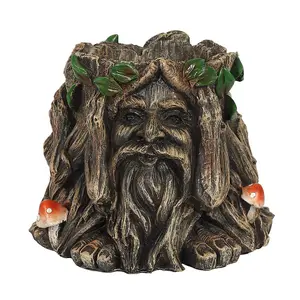 Something Different Green Man Plant Pot Brown (One Size)