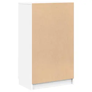 Shoe Cabinet White 59x35x100 cm Engineered Wood