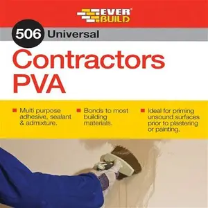 Everbuild 506 Contractors PVA 5 Litre 5Kg CONPVA5