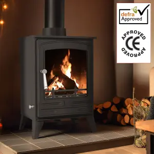 5kW Steel Eco Solid Multifuel Wood Burning Stove