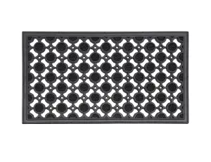 Elipses Rubber Scraper Door Mat 40x70cm - Circle Design