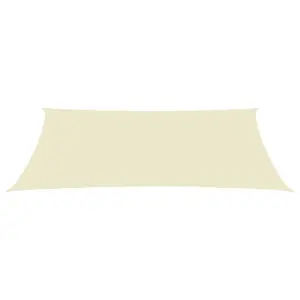 Berkfield Sunshade Sail Oxford Fabric Rectangular 4x7 m Cream