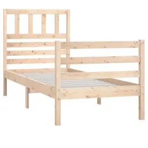 Berkfield Bed Frame Solid Wood 90x200 cm