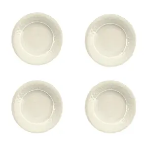 Purely Home Crackle Cream Melamine Side Plates - Set of 4