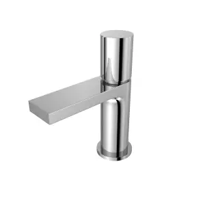 Nes Home Arte Handleless Futuristic Chrome Basin Mixer Tap Deck Mounted Brass Core