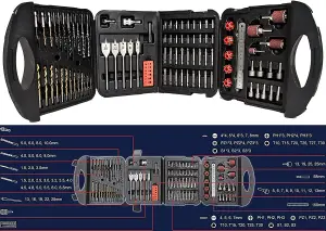 MYLEK 18V Cordless Drill Li-ion Electric Driver Set Also With 131 DIY Accessory Set