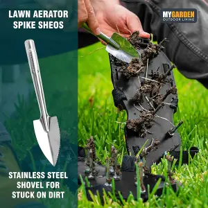 Lawn Aerator Shoes Garden Equipment Universal Fit Stainless Steel Spikes