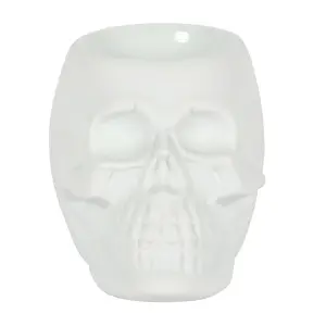 White Skull Oil Burner for Aromatherapy