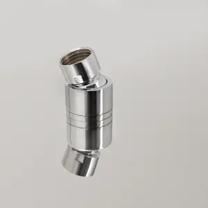 Nes Home Bathroom  Fixed Chrome Rainfall Shower Round Head With Rubber Nozzles 250mm