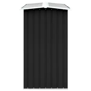 Berkfield Garden Log Storage Shed Galvanised Steel 330x92x153 cm Anthracite