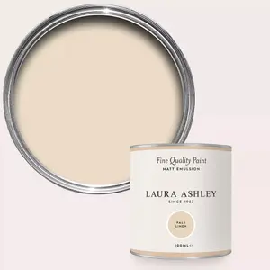 Laura Ashley Pale Linen Matt Emulsion Paint Sample