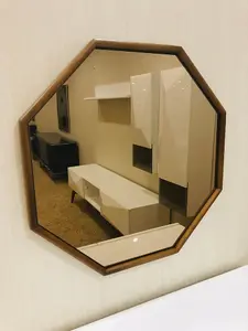 Ivory Round Mirror  (Framed Mirror)