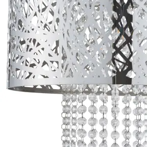 Minnie Polished Chrome Pendant Ceiling Light