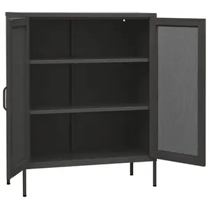 Berkfield Storage Cabinet Anthracite 80x35x101.5 cm Steel