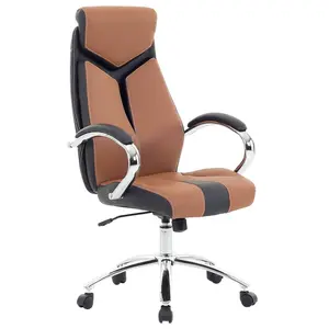 Beliani Industrial Office Chair Brown FORMULA