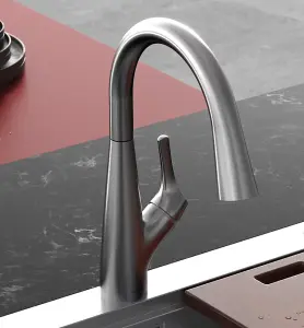 Clearwater Rosetta Kitchen Filter Tap Filtered Water & Cold & Hot Brushed Nickel PVD - ROL10BN