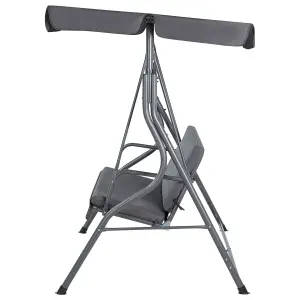 Patio Swing CHAPLIN Metal Dark Grey