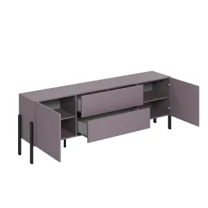 Chic Yukon 40 TV Cabinet 2040mm in Plum - Stylish Entertainment Centre H700mm D400mm