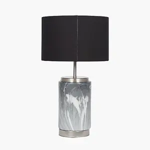 Grey Marble Effect Ceramic Table Lamp