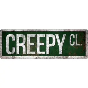 Grindstore Creepy Close Plaque Green/White (One Size)