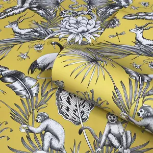 Menagerie Animal Luxe Wallpaper Yellow Belgravia 2001