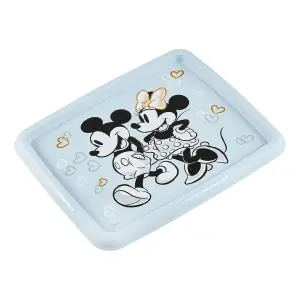 Keeeper Set of 2 Mickey Mouse Turn Around Stackable Box 24 Litre with Lid - Cloudy Blue