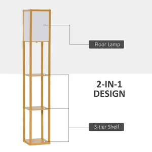 Retweet 160cm Column Floor Lamp Natural