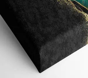 The Green And Gold Textures Canvas Print Wall Art - Medium 20 x 32 Inches