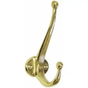 Castelion Brass Vestry Hat and Coat Hook