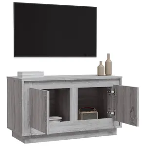 Berkfield TV Cabinet Grey Sonoma 80x35x45 cm Engineered Wood