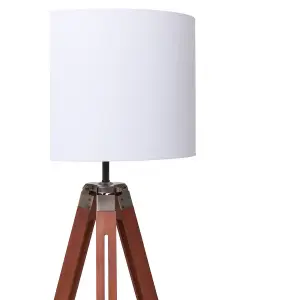 Interiors by Premier Malvern Tripod Floor Lamp With Brown Base