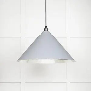 Smooth Nickel Hockley Pendant in Birch