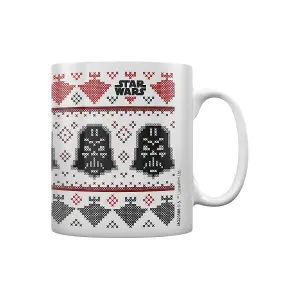 Star Wars Darth Vader Christmas Mug White/Black/Red (One Size)