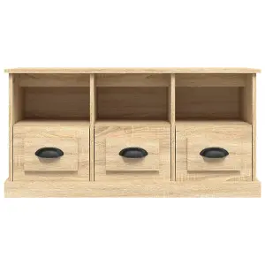 Berkfield TV Cabinet Sonoma Oak 100x35x50 cm Engineered Wood