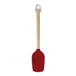 KitchenAid Birchwood Spoon Spatula with Silicone Head Empire Red