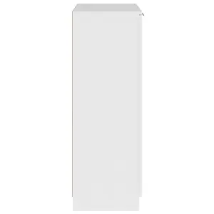 Berkfield Shoe Cabinet White 59x35x100 cm Engineered Wood