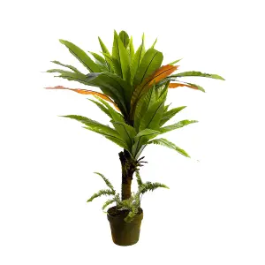 Best Artificial 120cm 4ft Birds Nest Fern Plant